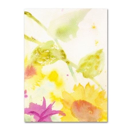 Sheila Golden 'Wind Sunflowers' Canvas Art,24x32